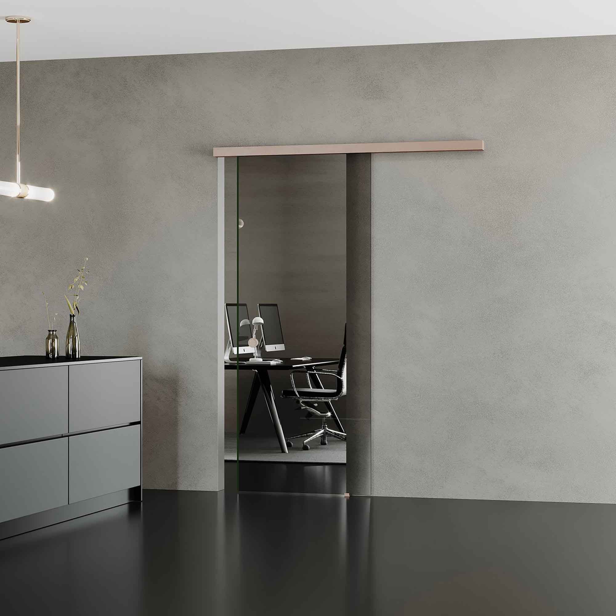 porte en verre coulissante - MILOS 1